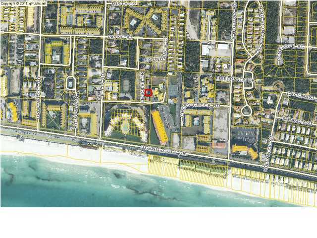 REO-ONE BLOCK FROM THE BEACH! This is a wonderful lot with easy access to the beach and great restaurants such as Pompano Joe's, which is right around the corner. Build your vacation home or come to live in this small, quiet community in the heart of Miramar Beach. Build your perfect beach home now and Financing is available!