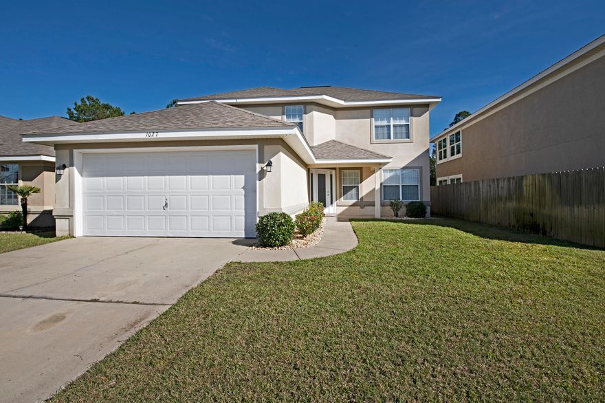 Spacious two-story home is perfectly placed near the end of private cul-de-sac in Beautiful Gulf Breeze, Florida. Open floor plan layout designed with a large family in mind. Built in 2007, 5BD/3BA at 2,623 Sq-ft. Fresh paint & brand new carpet throughout, w/new large tiles in all wet areas. Conveniently located w/in minutes to Beaches, Golf Course, Parks, Tennis Courts, A++ Schools and all the benefits the charming Gulf Coast Florida has to offer! This home has been recently renovated throughout and is ready for immediate move-in. Step outside to enjoy your yard with space & potential to accommodate a pool and resort-style setting. Within walking distance to the popular Tiger Point Sports Assoc/Complex, dining, shopping, and recreation center. Located adjacent to Tiger Point Golf Course.