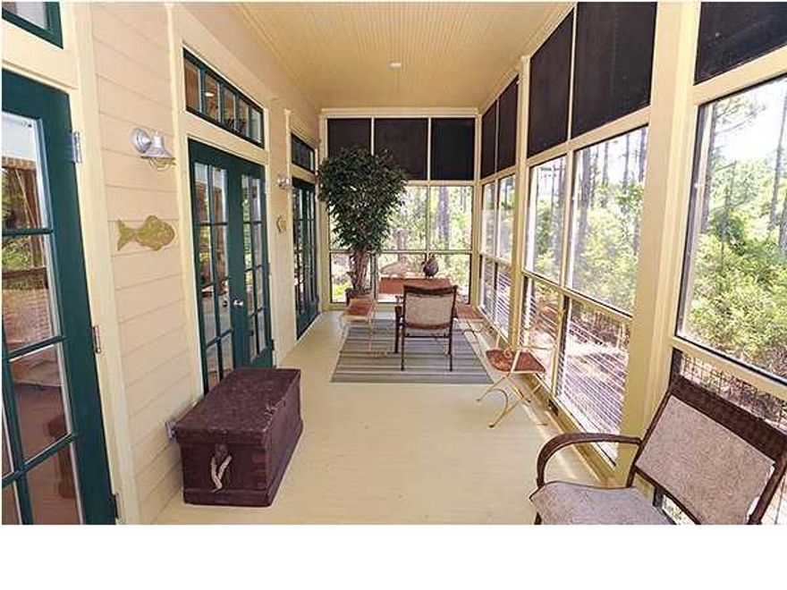 Home is surrounded with natural area for privacy but conveniently situated to Camp WaterColor and Wood Fern Park. Plenty of room to add a private pool or additional outdoor living space. Three bedrooms, King Master, King Guest and a 6 bunk bed room for the kids! Gourmet Kitchen,Plasma TVs, Home Audio Sys, Blu Ray/DVD, pine floors, window transoms, open floor plan with french doors that open onto the back porch. Five Community Pools, Beach Club, playgrounds, nature trails, bike paths and Camp WaterColor are just a few of the amenities you will find in the WaterColor community. This home is offered beautifully furnished. Rental Income for 2014 $71,883.81