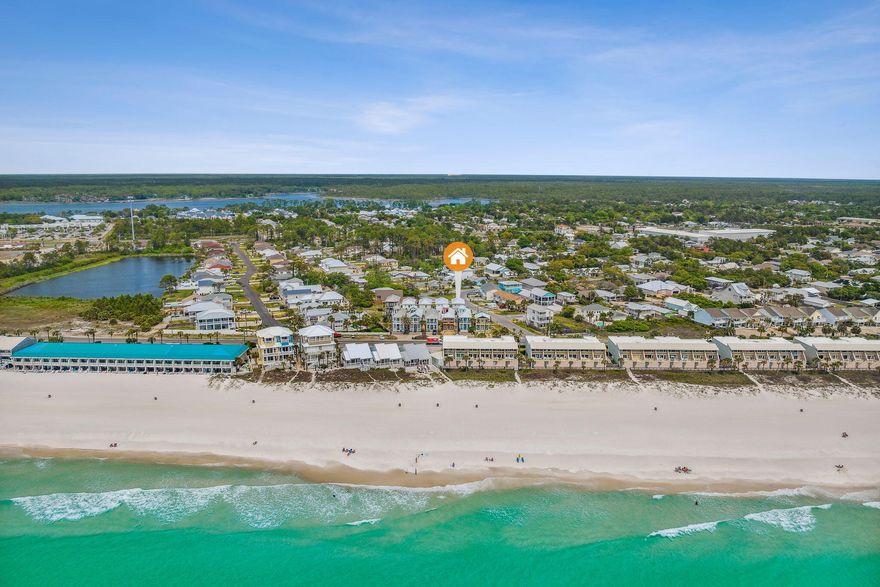 Imagine this being steps away from your new beach house.  Construction is complete and thisthree story, four bedroom, 4 bath beach house is located steps from the beach.  The house is located in Waterview, a 11 house subdivision located on the west end of Panama City Beach.  You can enjoy the best of both worlds, Panama City Beach and 30A.  Location doesn't get any better than this.  This house features upgrades to include custom cabinets with quartz countertops, stainless steel appliances, tile backsplash, custom bunks and a luxury lighting package.  It is a dream come true if you are looking for your private getaway or a beach investment property.  Call for more details and a tour today.