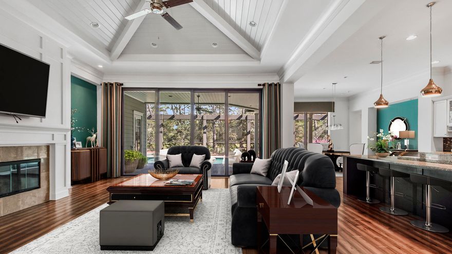 This beautiful Arthur Rutenberg home is a single-story home with 3 bedrooms and 3.5 baths, a summer kitchen, saltwater pool with lanai & perfect for entertaining. Looking to escape the hustle and bustle of 30A and all the traffic? You won't find another home like this one. Wild Heron is a gated neighborhood situated around a Greg Norman favorite, Sharks Tooth golf course & Florida's largest coastal dune lake, Lake Powell & Resort style amenities. Perfectly situated between 30A & Pier Park then this is the perfect place to call home. Come see why they call it a coastal sanctuary!