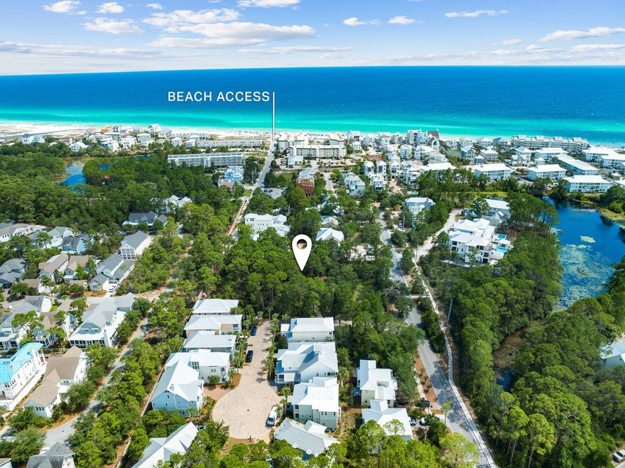 There is not another parcel like this left south of 30A. A truly premium property in a coveted location south of 30A. Boasting three-quarters of an acre, this spacious lot offers privacy and a unique, charming three-bedroom home. Originally built in 1986 and remodeled in 2000, the residence offers character and tremendous potential. Value in land but home is very livable.  Surrounded by the beauty of nature, this property provides an abundance of space and a serene wooded atmosphere. Within walking distance, you'll find the picturesque Eastern Lake and the inviting Gulf of Mexico. To the east of the property lies the prestigious Watersound community and the natural splendor of Deer Lake State Park. With this expansive land, you have the opportunity to create a beautiful private estate with room for a carriage house and a pool. Alternatively, developers may explore the possibility of rezoning for a small-scale amendment, allowing for additional development options.

This listing presents a rare opportunity to own a significant amount of land with unparalleled privacy south of 30A. Embrace the chance to build your dream home or explore the potential for development in this highly sought-after area.

Don't miss out on this exceptional offering. Schedule a viewing today and envision the possibilities of owning this remarkable piece of land and enjoying the tranquility and exclusivity it affords. Property also listed as detached single family as the value is in the land but home is very functional and livable.  