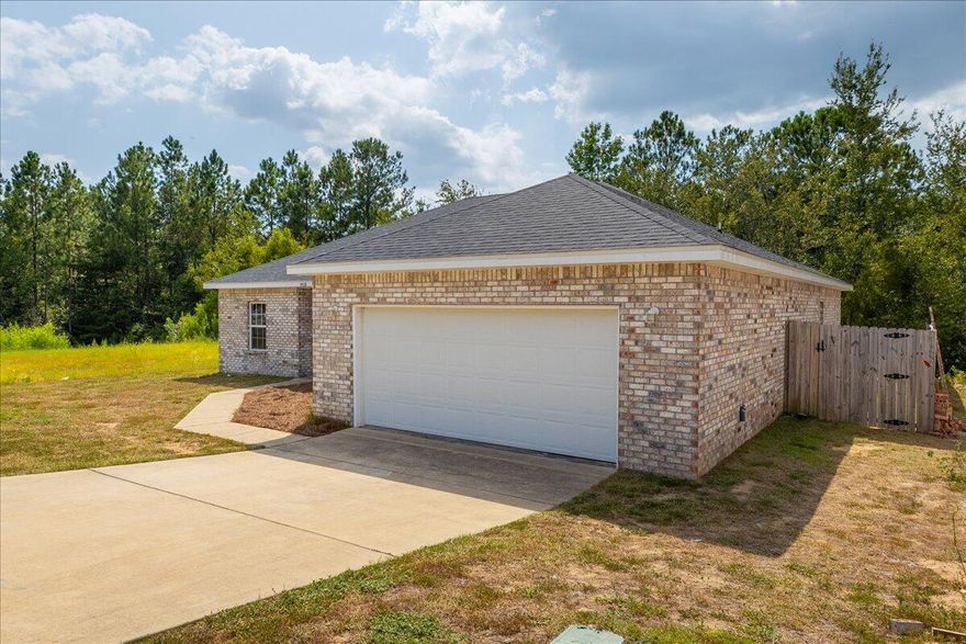 🏡 **LOCATION, LOCATION, LOCATION!** 🏡 Seller is offering a **$5,000 flooring or closing cost credit!** This stunning 4-year-old brick home in Duggan Pond Estates, South of Crestview, features 3 bedrooms, 2 baths, and an optional 4th bedroom (currently a dining room). Built in 2020 with 1,875 sq ft, enjoy an open floor plan, split bedrooms, a fenced backyard, and a kitchen with stainless steel appliances. Tile floors grace the kitchen and baths, with cozy carpet in the bedrooms. Perfectly located just 10 minutes from 7th Special Forces & Duke Field and 15 minutes to Eglin AFB. Close to grocery stores and dining. Don't miss this opportunity!