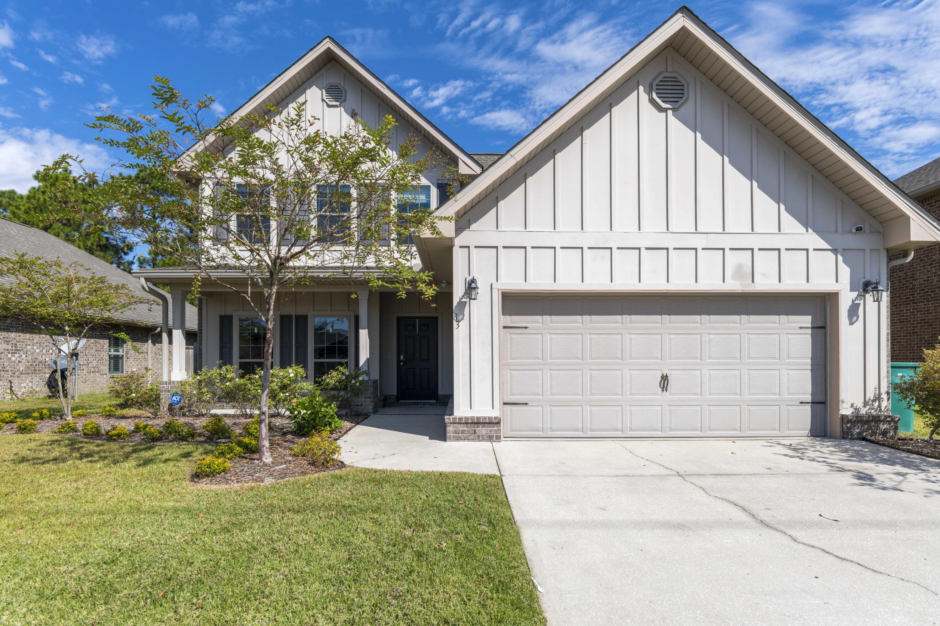 Welcome to Whispering Lake, a low density, fun filled community centrally located in the heart of beautiful Santa Rosa Beach and only 2 miles from the public beach access at Gulf Place. This 2,240 sqft craftsman style home offers an open floor plan, a first floor master suite with custom design walk in closet, a custom built Florida room off the kitchen for an additional 300 sqft of heated and cooled living space perfect for a play room or home office, and a covered back porch. The kitchen has granite countertops and stainless steal appliances. On the second floor, there are 2 spacious bedrooms, a Jack and Jill bathroom, and large bonus room. The bonus room was previously used as a fourth bedroom. Washer and dryer included. SELLER OFFERING CLOSING CREDITS AND RATE BUYDOWN POINTS!