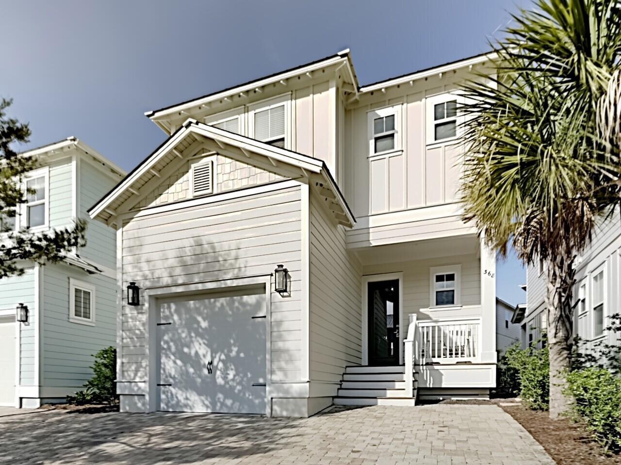 The perfect Highland Parks home for creating forever beach memories and enjoying the 30A lifestyle. 4BR/4BA PLUS garage, offered fully furnished and rental ready. Features kitchen with black stainless KitchenAid appliances and gas stove, convenient 1st floor BR/BA, bonus living area on 2nd floor, engineered hardwood flooring throughout (no carpet), tankless gas hot water heater, Nest thermostats, two covered porches and a brick paver patio. Approximately 8/10th of a mile from the Blue Mountain Beach Access and a short 200' walk to the amazing community pool area - soak in the hot tub, watch the game on TV while you cook out on the grills, gather around the firepit with friends/family/neighbors, and climb the lookout tower to enjoy spectacular sunsets and panoramic gulf views. Call today!