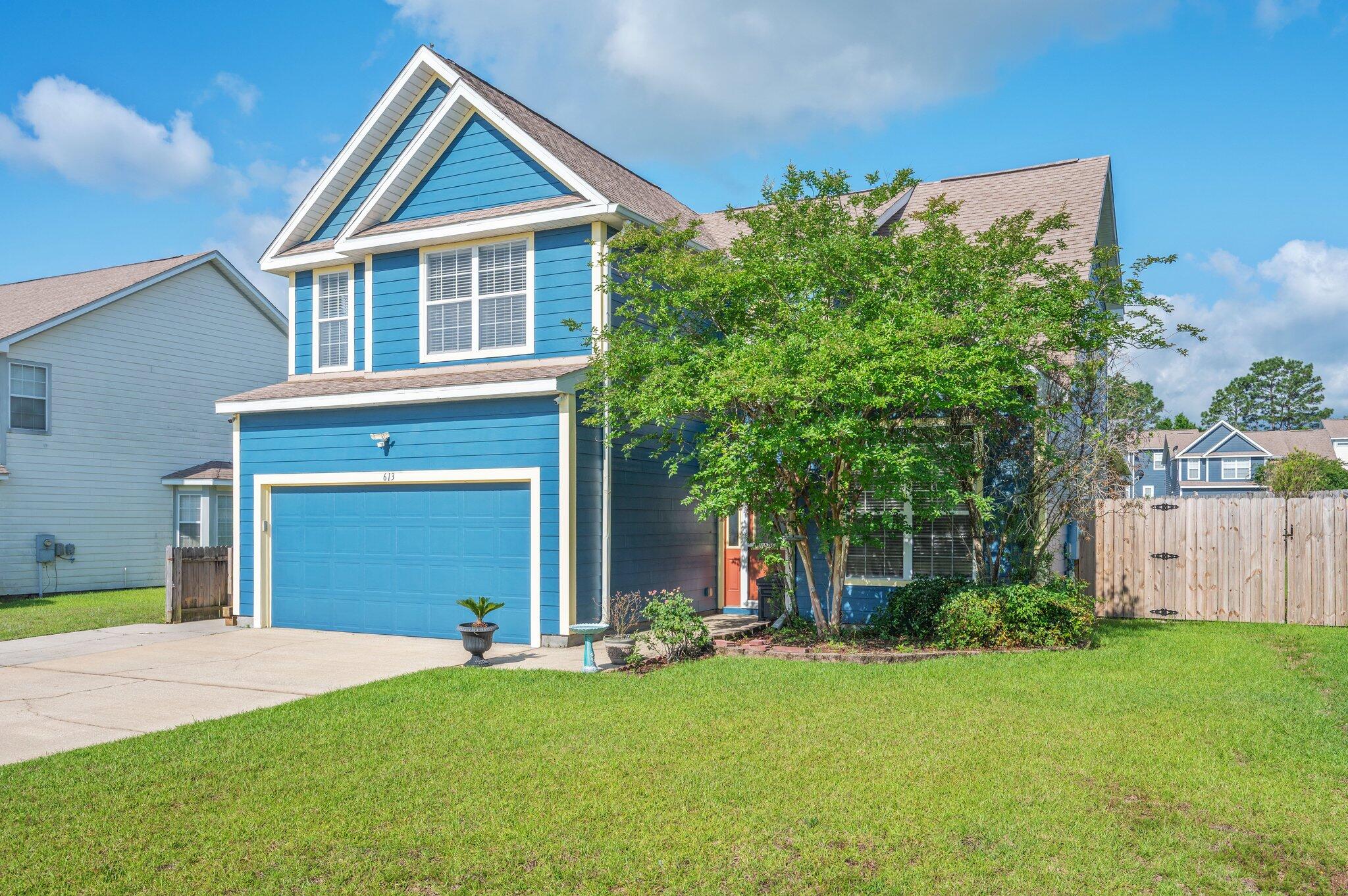 Welcome Home to Comfort, Style & Space in South Crestview! This beautifully updated two-story home in the desirable South End of Crestview is move-in ready and packed with charm. Freshly painted inside and out, it features brand-new luxury vinyl plank flooring on the main level and soft, new carpet upstairs--perfect for modern living with a cozy twist. The open-concept layout is ideal for entertaining, with two spacious living areas and a kitchen that shines with all brand new stainless steel appliances. Upstairs, you'll find all bedrooms. The oversized primary suite is a true retreat, boasting double vanities, a garden tub, separate shower, private water closet, and a generous walk-in closet. Sandy Ridge Estates is close to schools, shopping, and has easy access for commuting. Schedule your tour today and fall in love with your next home!