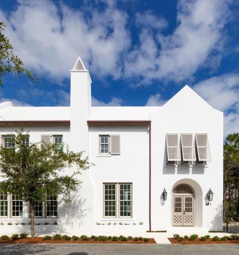 Located on North Charles Street in Alys Beach, the home, designed by Stackable Mracek, features 4 BR's, 4.5 B, plus Flex Room that could be a bunk room, media room, or office space, 3776 Conditioned Square feet that delivers a large living and kitchen with dining banquette niche that opens to a gracious courtyard with pool, flanked by 2 covered Loggias with summer kitchen, first floor quest bedroom, and offers a 2 car garage. The second floor provides a grand Master suite, 2 additional bedrooms and Flex Room, an open terrace which provides valued outdoor space.