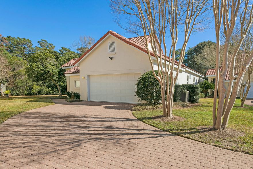 FULLY FURNISHED, LAWNCARE & POOL CLEANING SERVICE INCLUDED.  This renovated one-level home is located in the TOPS'L Resort in the quiet neighborhood of Sierra Dunes.  It is perfectly situated in a cul-de-sac and the back yard borders the Coffeen Nature Preserve.  The home features a screen covered saltwater pool and lanai off the main living area.  The large deck in the back yard is great for BBQing and entertaining.   The interior of the home was newly renovated in 2021.  New paint, flooring, bathroom fixtures, lighting and appliances.  Open living floor plan with kitchen, living and dining, 3 bedrooms and 3 bathrooms.  The master bedroom & bathroom are spacious.  The home is fully furnished and ready to move in.  Enjoy Resort style living with many amenities and beach access.