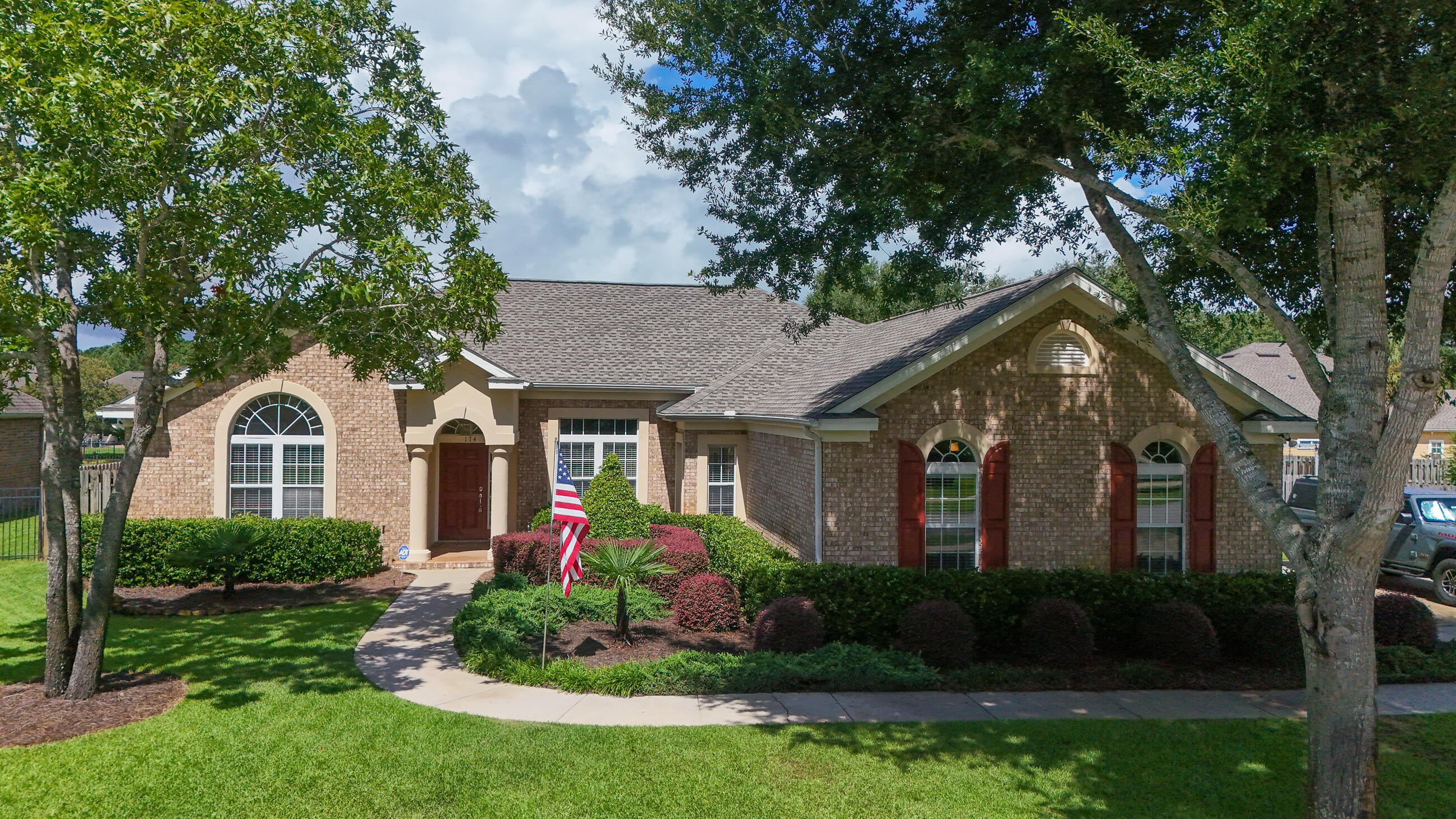 Welcome to this Traditional Hammock Bay home Built in 2007- BUT the UPGRADES are NEW or almost NEW!!!!New Roof, Remodeled Kitchen,Bathrooms and Laundry, New LVP flooring, TRANE HVAC (4yrs old), Oversized Water Heater (6 Yrs old), Bosch Dishwasher (6 yrs old), Kenmore Refrigerator also inc! Walk outside to a Screened-in porch and AMAZING FEATURES in the Backyard: Brick Paver Patio, Pizza Oven, Fire Pit w Adirondack Chairs (incl), Smoker, Built-in Gas Grill w Granite counter, Outdoor Speakers,, Pull-down Movie Screen attached to the 10x10 Vaulted Outdoor Shed which houses Lawn Equipment (also included!). THIS IS AN ENTERTAINERS DREAM!! The VIEW in the backyard is SPECTACULAR-lush lawn w mature Palm Tree, alum fence pulls your eye toward the Lake behind this gorgeous property AND greenery everywhere!!! SUNSETS are postcard worthy. 6' Privacy Fence (also NEW) and a separate Outdoor Shower!!!
2-car Garage has an 8' Height Door and Bonus Storage. 50 Amp Plug on side of house.
Interior of home has split bedrooms 2 and 2-Master Bath has new custom cabinetry, quartz counter w Large Walk-n Closet, An office/bedroom as you enter home. 2 Guest bedrooms on opposite side of house and another bathroom. Completely Remodeled Kitchen w Beautiful Graywash treatment to cabinets, extra deep pull-out, soft-close drawers. Quartz Counters complete the look. Laundry also has Graywash Cabinets reaching to ceiling for more storage. Gas Range, Gas fireplace in Living Room.
**CDD is PAID IN FULL and Lawncare paid through end of 2025.
This home has been Well-cared for and Ready for New Buyers to enjoy this quiet, beautiful home with SO MANY EXTRAS in the Established Neighborhood of HB The Orchards