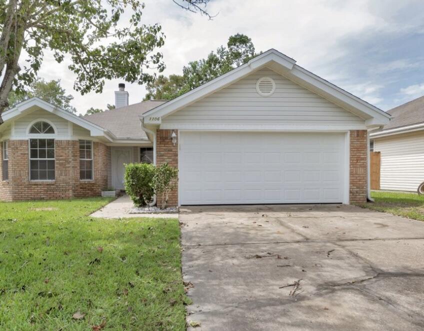This property is being sold as-is. Please send all offers on as-is contract. Appraisal report ready for new buyers! Roof 2020! 2020 water heater!Seller is all moved out and deep clean has been done. All ready for its new buyers to put their own touches, this 3 bedroom 2 bath home with 2 car garage is Minutes from Hurlburt Field, NWF State College, Hospitals, & Fort Walton Dining, Shopping & Beaches. Laminate wood floors & tile thorughout! Master suite is spacious with a walk in closet, and master bath has a stand up shower! This home offers a split floor plan, living room with vaulted ceilings & fireplace, a sunroom, fenced in back yard & on a cul-de-sac. Call today for your showing!