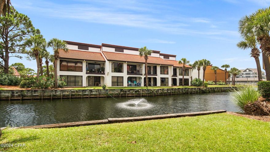 Welcome to Your Panama City Beach Condo Getaway at Edgewater!Discover this beautifully updated, fully furnished 853 sq. ft. corner unit that offers 1 bedroom and 2 bathrooms--perfect for a serene retreat or an income-generating rental. Tucked away from traffic on the first floor, this end unit boasts a spacious, open-concept living and dining area featuring new flooring and fresh paint, with floor-to-ceiling windows that frame scenic views of the peaceful pond.Step into the updated kitchen and primary bathroom, designed with modern finishes that perfectly complement the unit's coastal charm. The master suite provides a private outdoor patio with captivating pond vistas, ideal for morning coffees or unwinding after a day at the beach. At Edgewater, you're not just purchasing a condoyou're investing in a lifestyle. Enjoy unrivaled resort amenities including:

11 Swimming Pools & 6 Reflecting Ponds: Dive into relaxation or soak up the sun by any of these water features.
4 Whirlpool Spas & a Polynesian-Style Lagoon Pool: Experience luxury with open, free-form surfaces, cascading waterfalls, and island features.
Diverse Dining Options: Savor private Gulf-front dining at Ocean's Bar and Grill, or grab a bite at Starbucks, Pizza Hut?? Express, Blender's Frozen Drinks, or Edgie's Corner Market.
Recreational Facilities: Tee off on the par-3 executive 9-hole golf course with a full pro shop, enjoy a state-of-the-art fitness center offering yoga, step, and aerobics classes, or indulge in a variety of spa treatments including massage, facials, waxing, and more.
With direct beach access and a wealth of high-end amenities at your fingertips, this condo is ideally situated in one of Panama City Beach's premier communities. Whether you're seeking a primary residence, a vacation home, or a lucrative rental investment, Edgewater offers the best in coastal living.

Don't miss out on this unique opportunityschedule your private tour today and experience the ultimate beachside lifestyle!