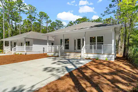 Modern 3 Bed, 2 Bath Home in Santa Rosa Beach - NO HOA! This turnkey property, located just minutes from 30A and the beach, is perfect for investors or as a primary residence. Fully furnished and currently operating as a successful Airbnb, it offers immediate income potential or a move-in-ready coastal retreat. The bright, open floor plan features a contemporary kitchen,  a well sized master suite, two additional cozy bedrooms, and stylish finishes throughout. Enjoy the convenience of nearby shops, restaurants, and the Gulf's sugar-white sands. Don't miss this incredible opportunity!