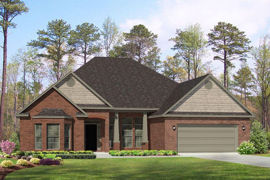 Emma floor plan with Bonus Room, home includes wood look tile, stainless appliances, light hand painted cabinets, 5 ft tile shower in Master Bathroom, large kitchen island great for entertaining.