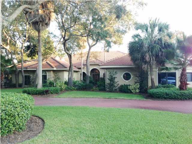 Deepwater Year-round! AE flood zone. Like new after the Complete remodel in 2010! A rare Bayfront 'find' to enjoy all 5082 square feet, on one level! Plus a guest house, Boat dock with 2 slips and lifts, screened lanai, pool, spa, fountain and outdoor seating area. Custom plantation shutters, surround sound in every room, lanai and garage. This stunning bay front home has it all. The eloquent entrance opens to a formal living and dining room featuring 15 foot ceilings, antique ornate chandelier, wall of french doors with transoms to take in those fabulous bay/pool views, travertine flooring, gas log fireplace with marble surround. All other rooms have 12 foot ceilings! The formal living and dining room flow fluently into the huge open kitchen with breakfast area and open den with