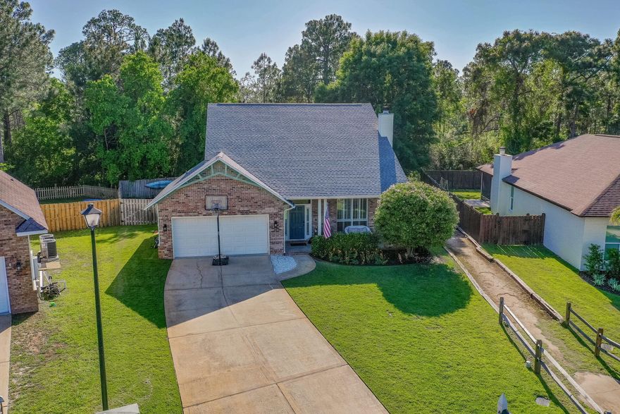 Great 4 bedroom home SOUTH of 98 w/ 7 min path to 30A! Escada is THE neighborhood! Not only is it EASY to access the beach, but it also backs up to peaceful State Land making it a dream location! Owners recent renovations : Brand NEW 25 year Roof, New LVP flooring, FULL master Bath remodel, Interior Paint, Hot water heater, Interior HVAC, New Kitchen cabinets, counter tops/sink, New dine in remodel (with twin sub-zero his/her mini fridges!) Outside you'll see MORE upgrades: Irrigation system, LUSH Zoysia, flowerbeds & crushed concrete/brick private Boat Pad in your own back yard! Sought-after Escada offers privacy, community pool, tennis & basketball courts. Take the Greenway Trail straight to Butler Elementary(2 min!) or further on to the beautiful beaches and all things 30A (7min!)