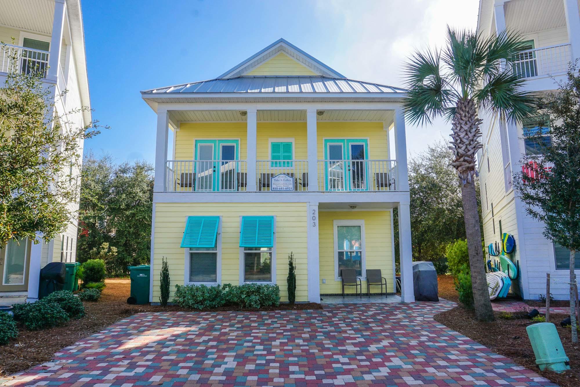 Looking for a great Investment in the Best Rental area of Destin? Look no more! Here it is!! These 4 Bedroom gems in Villages of Crystal Beach don't last long so don't hesitate to act on this Coastal Delight. 4 Bedrooms, 3.5 Baths, 2 Master Suites and 2 Living Areas. Lots of Covered porch areas. Cool Custom Bunks with 2 Twin over 2 Fulls. Huge Community Lagoon walk in style Pool is the prettiest in Destin. Add the Hot Tub, Picnic Area, Island in pool's center and surround sound music and you feel like you are in the Islands. Flood insurance is not required making it very affordable if desired. Great Central location in Destin Close to shopping, dining, entertainment and of course the Beach. Villages even offers seasonal free Transit to the beach but the distance is an easy walk.