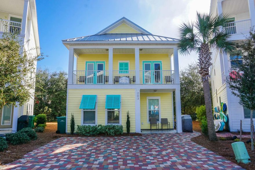 Looking for a great Investment in the Best Rental area of Destin? Look no more! Here it is!! These 4 Bedroom gems in Villages of Crystal Beach don't last long so don't hesitate to act on this Coastal Delight. 4 Bedrooms, 3.5 Baths, 2 Master Suites and 2 Living Areas. Lots of Covered porch areas.  Cool Custom Bunks with 2 Twin over 2 Fulls.  Huge Community Lagoon walk in style Pool is the prettiest in Destin. Add the Hot Tub, Picnic Area, Island in pool's center and surround sound music and you feel like you are in the Islands. Flood insurance is not required making it very affordable if desired. Great Central location in Destin Close to shopping, dining, entertainment and of course the Beach. Villages even offers seasonal free Transit to the beach but the distance is an easy walk.