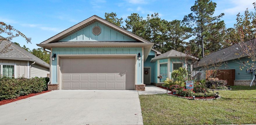 Currently the only 4 bedroom construction complete home in Freeport under $390,000! This 5 year new home is located beautifully behind Publix shopping center, convenient to the beaches, Niceville & Destin. Impressive custom walnut, wire-brushed hardwood floors and 12x24 tiles in bathrooms - no carpet anywhere. Spacious kitchen includes granite counters including a breakfast bar and is open to the dining and living. Split plan with the spacious master suite offering double vanity, soaking tub & separate shower. The fenced back yard backs up to woods & the covered porch beckons relaxation and play, with newly added open deck, perfect for grilling. Lagrange Landing offers pool, playground, and fishing dock. A short walk to the creek with access to the bay for paddle boarding too. Don't delay!