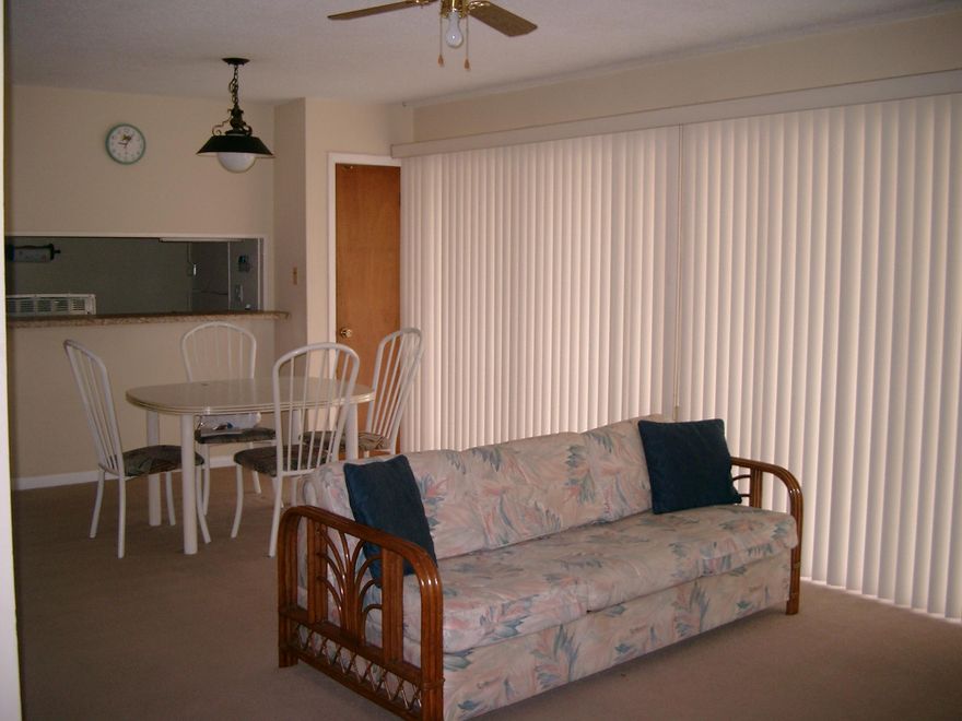 Reduced! High demand rental or roomy condo for owner. Split plan 2 bedroom, 2 bath condominium in the heart of Fort Walton Beach. Furniture conveys. Large bedrooms. View overlooking the pool and beautiful oak and palm trees. Unit is one of few with washer & dryer hookups. Association pay for water & trash. Amenities include swimming pool, tennis courts, laundry room and clubhouse.