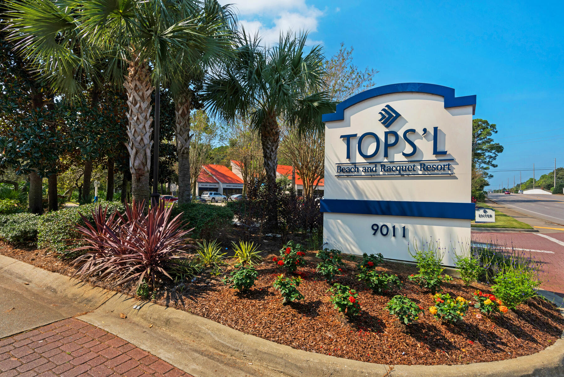 Welcome to your dream coastal retreat in the Summit at Tops'l. This inviting condo offers thoughtfully designed living space, perfect for those seeking a serene beachside lifestyle. Step inside and be greeted by a bright and airy open-concept living area, fully furnished with tasteful decor that complements the stunning views. The modern kitchen is well equipped for your stay. Unwind in the spacious primary suite, featuring an en-suite bathroom and ample closet space. The second bedroom offers flexibility for guests or a home office. The building boasts fantastic amenities. You'll find direct beach access, inviting you to explore the pristine sands and crystal-clear waters. This waterfront gem is your perfect haven for relaxation and enjoyment. New HVAC and fresh paint in 2023.