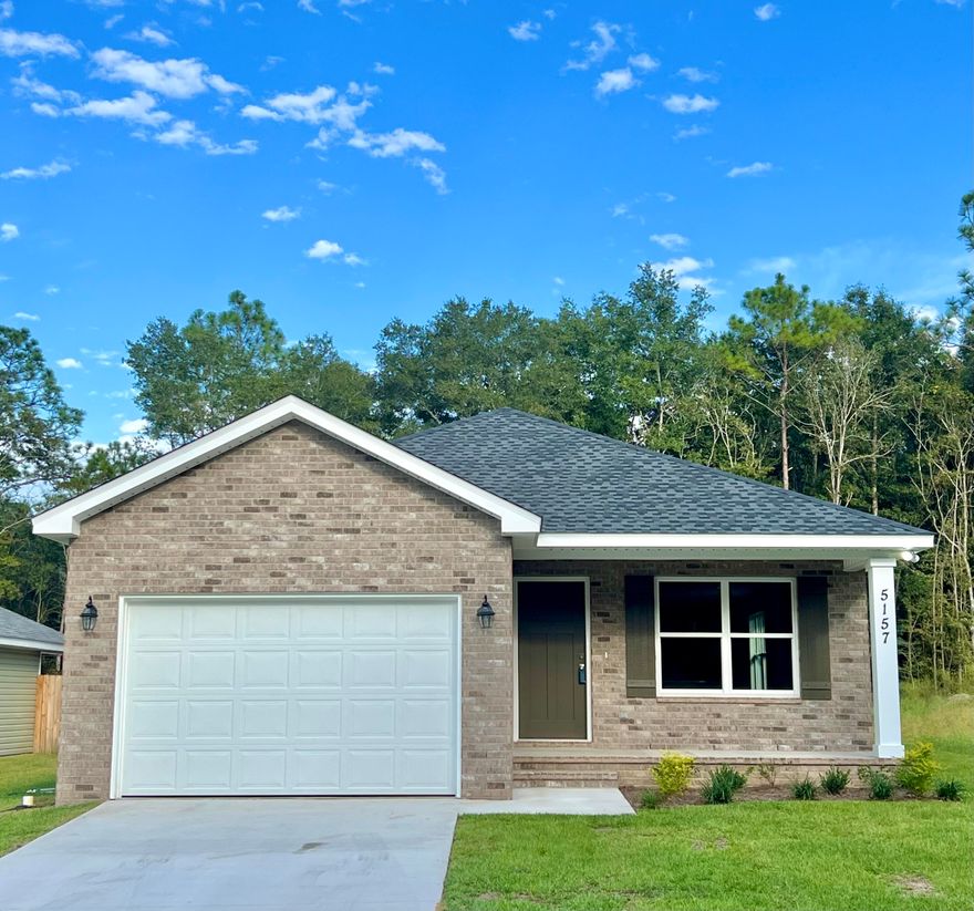 **SELLERS ARE OFFERING 'ANYWAY MONEY' - $10,000 TOWARD RATE BUY DOWN OR BUYER'S CLOSING COSTS W/ PREFERRED LENDER!!**  NEW CONSTRUCTION by Award Winning Parade of Homes Builder! Situated on nearly 3/4 of an acre near town, this 3 bd/2 ba home features the highly sought after open floor plan. Neutral paint colors, LVP flooring throughout, white cabinetry and quartz countertops. All bedrooms are a nice size. Spacious master suite w/ dual vanity and large walk in  closet. Indoor laundry; oversized one car garage and large covered back porch. The exterior features some brick and vinyl siding on the sides/rear. Home is complete and ready for new homeowner! Listing agents are both owners of the property.