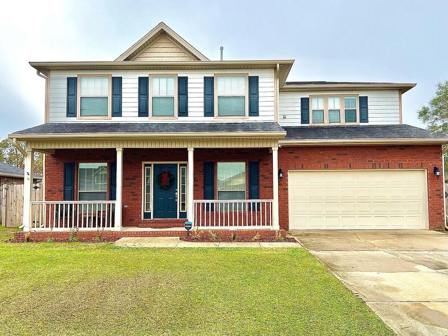 Come by and check this 5 BR, 3BA, 2CG.  This home has room to build all your memories. So much has gone into maintaining this gorgeous home:  new toilets, kitchen sink, light fixtures, back fence. Shelving in garage. You'll love entertaining your new neighbors in this upgraded kitchen with granite countertops, solid surface cook-top, double-wall ovens, and new stainless-steel appliances. And you'll have no problem having guests visit with your guest suite downstairs. Big, fenced backyard. Community pool and tennis courts are steps away from your front door.