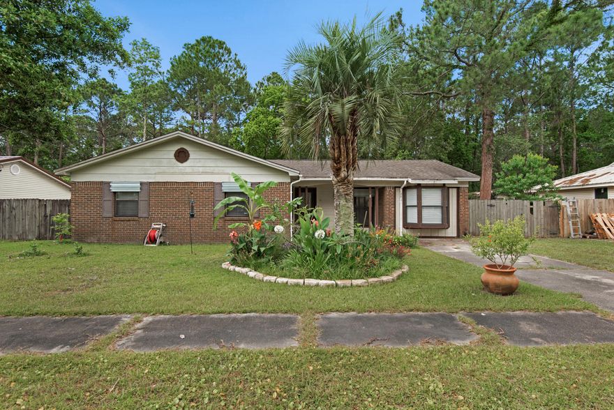 Look no further for an affordable, fresh, well -cared-for 4 bedroom home in the heart of Fort Walton Beach! You will fall for this cute home, with a deceiving amount of space! The living room is spacious, with plenty of room for your sectional and 65'' TV! The kitchen features a chef's favorite: gas stove, and granite counter tops. The master bedroom has plenty of room for king-sized furniture and features an en-suite bathroom with tile shower. Moving outside, the large covered patio spans a good length of the home and is perfect for entertaining! Schedule your appointment today! All dimensions and information herein is deemed reliable, but should be verified by buyer.