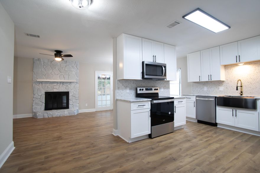 Renovated Pool Home To the max! 3/1 1288 feet home with Inground pool in Valparaiso...Some work in progress to complete pool updates and installation of Gas water heater.  Upgrades! New electrical rewire, new updated kitchen and bath, Granite, stainless steel appliances, 2023 roof, 2018 outside unit inside unit 2007 gas furnace and in great shape, new lights and fans, new flooring, new textured ceilings, New HardiePlank all exterior...Lots More !!