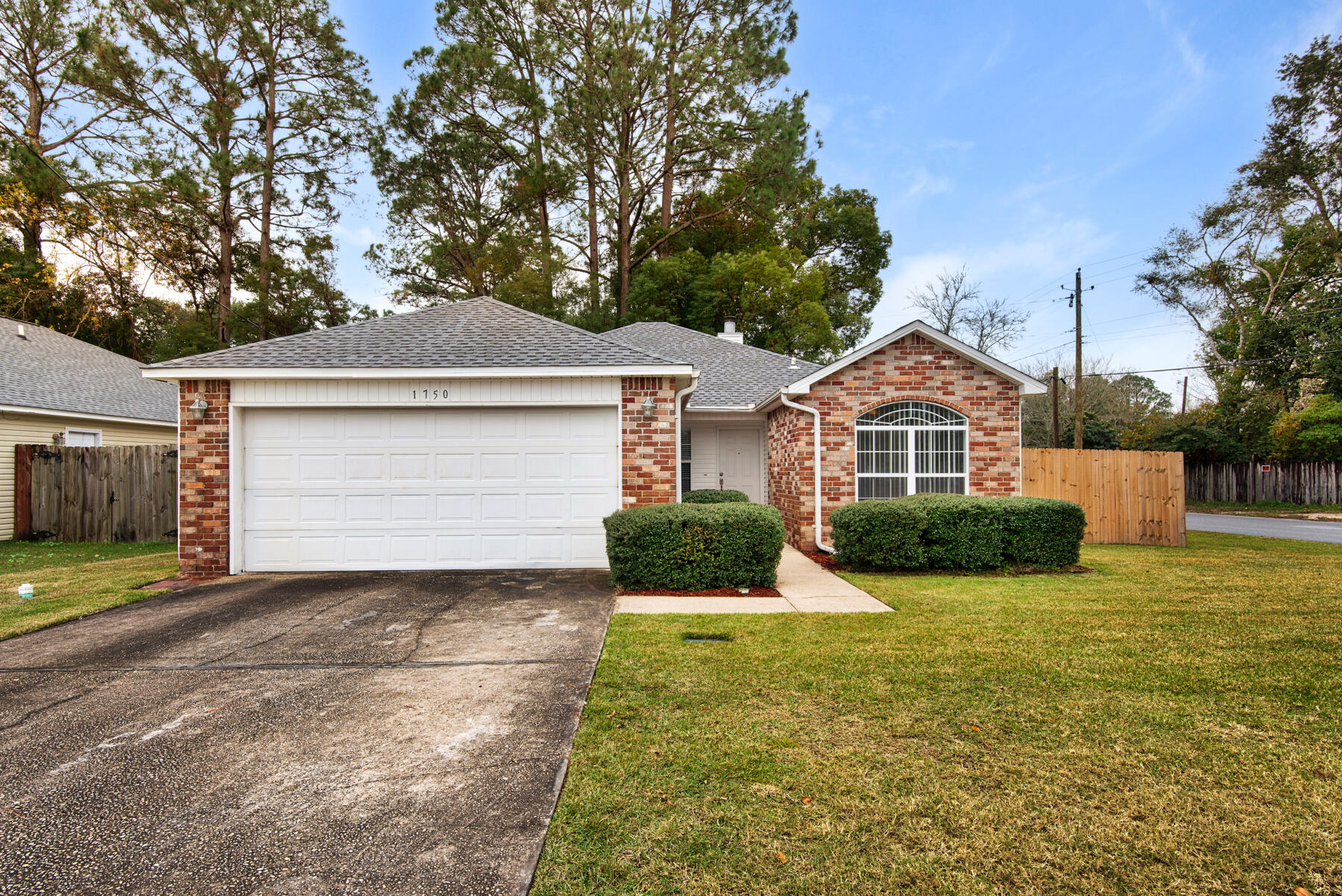 **PET FRIENDLY & ELECTRICITY INCLUDED!**  This charming corner home is ideally located between Eglin AFB & Hurlburt Field. It boasts a spacious living room with a wood-burning fireplace, wood veneer flooring, & a tray ceiling. The kitchen is equipped with granite countertops, a breakfast bar, stainless steel appliances, & an open layout that flows into the dining area. The home features a split bedroom plan with a generously sized master suite situated at the back for added privacy. Additionally, the home is powered by solar energy, and electricity is included.  All Coastal Realty Services residents are enrolled in the Resident Benefits Package (RBP) which includes renters insurance, HVAC air filter delivery (for applicable properties) and our best-in-class resident rewards program,