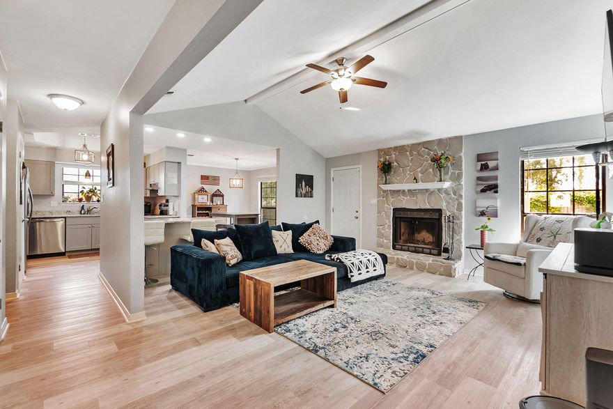 Welcome home! VA buyers--take advantage of a 3.99% assumable VA loan with a small price gap! Beautifully remodeled 3 bedroom, 2 bath home with brand new flooring, fresh paint, and an updated kitchen featuring granite countertops and stainless steel appliances. Trey ceiling and open floor plan create a spacious feel along with the cozy fireplace in the living room. Enjoy meals in the dining area or at the peninsula. . Roof (2019), HVAC (2020), water heater (2019). Large backyard with room to add a pool or space for kids and pets to play. Just 6 minutes to the Hurlburt Field gates!