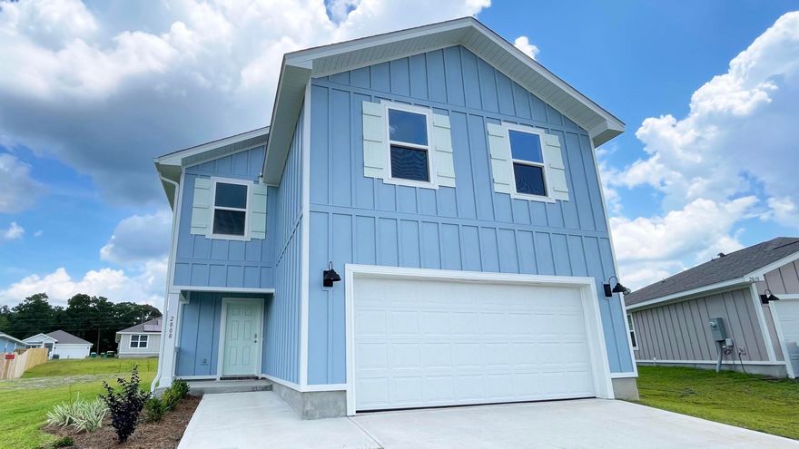 AWESOME SOUGHT AFTER SPACIOUS OPEN DESIGN. NEW CONSTRUCTION in Silver Lake Village. The 2 story Aisle floorplan, a desirable & relaxed open concept, great for entertaining. The well-designed kitchen offers stainless appliances, QUARTZ counter tops, undermount sink, built in microwave, quiet dishwasher, pantry, smooth-top range & large island bar. The second-floor hosts spacious bedroom 1 with adjoining beautiful bath, featuring quartz double vanity, undermount sinks, extra storage & lg. shower.  Striking wood-look flooring & plush carpet in the bedrooms. Stylish traditional home with beautiful clean lines in a fast growing Crestview area. Easy drive to the airport, military base, beaches at Ft. Walton, Destin & minutes to 'Blackstone Golf Course.' MUST SEE. Classic curb appeal.