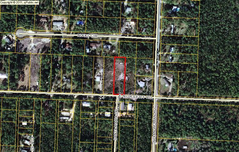 THIS PROPERTY IS ON A PAVED ROAD, HIGH & DRY AND IS READY FOR YOU TO BUILD YOUR NEW HOME.COMMUNITY WATER AND SEWER IS AVAILABLE ON NURSERY ROAD FOR EASY CONNECTION. THIS PROPERTY IS A 5 MINUTE DRIVE TO CESSNA LANDING COMMUNITY PARK FOR BOAT LAUNCHING, FAMILY PICNICS AND ENJOYING ALL THE PARKS AMENITIES.