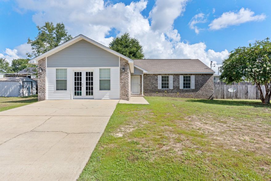 MOTIVATED SELLER, BRING ALL OFFERS! Welcome Home To 3119 Skyhawk Drive! This 3BR, 2BA Home With Enclosed Garage Has NO HOA & Perfectly Nestled In East Crestview. Features Include: Open Floor Plan, Ceramic Wood Look Tile Throughout That Was Installed In September 2020, New French Doors Installed On Enclosed Garage In May 2022, Garage Addition Also Has Finished Flooring, Newer Roof (April 2019), New Water Heater (May 2023), Fully Stainless Steel Applianced Kitchen, Open Patio And Privacy Fenced Back Yard (Rear Portion Was Replaced May 2023). You'll Enjoy The Country Feel But Just A Short Distance From All Of The Shopping, Dining & Entertainment That Crestview Has To Offer! Call Today To See For Yourself All That This Home Has To Offer!