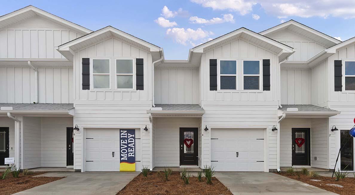 Living at Harbor Place Townhomes, you'll have easy access to nearby restaurants, shops, and plenty of entertainment options to include golf courses, water parks, the popular Crab Island, along with miles of white sandy beaches. Conveniently located 14 miles to both Eglin AFB and Hurlburt Field. This townhome features 3 bedrooms, 2.5 bathrooms and a 1 car garage. All bedrooms are located on the second floor, leaving plenty of space on the main level for entertaining and relaxing. Beautiful interior features in this unit include bright white cabinetry in Ivory, quartz countertops, center island with farm style sink, stainless kitchen appliances which include a stove, microwave and dishwasher.