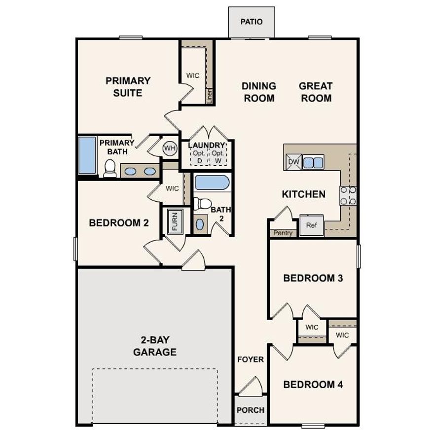 Prepare to be impressed by this DELIGHTFUL New home in the Cross Creek Freeport Community! The desirable Carlisle Plan features an open living room that flows into a well-appointed kitchen. The Kitchen features gorgeous cabinets, granite countertops, and Stainless-Steel Steel Appliances (Refrigerator, Range with Microwave, and Dishwasher). The primary suite has a private bath with dual vanity sinks and a roomy walk-in closet. This desirable plan also comes complete with a 2-car garage.
