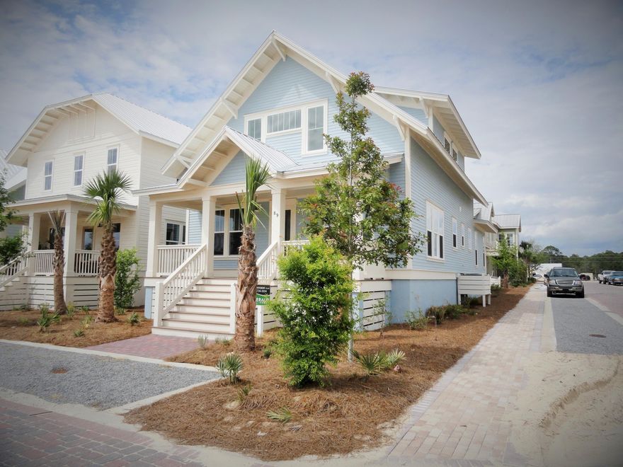 The Santorini, 3 Bed, 3 and Half Bath with two bunks features many upgrades as Standard Features! This potential rental machine would sleep 12! Prominence is the new entertainment destination for the visitors and residents of 30A! The Town Center includes a large covered event pavilion, a central gathering place with a cinema screen for movies and a stage for concerts and other events. The pavilion and town lawn form the center of retail shops, as well as restaurants, cafes, and coffee shops. stay connected by visiting Hub30a.com