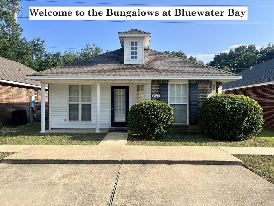 Welcome to the Bungalows at Bluewater Bay. ZERO CARPET HOME with Privacy Fenced backyard. Recent Updates Include, AC & Heating System Outdoor Unit 2021 Indoor Unit 2019 & a New 2024 Dining Chandelier. The Kitchen has an Overabundance of Cabinets and Counter Space, Separate Pantry and all Appliances will Remain. Indoor Laundry Area Plus an Additional Storage Area in the Rear of the Home. Privacy Fenced Backyard. Split Floor Plan with 3 Bedrooms and 2 Full Baths and a Very Efficient Floor Plan that Lives Big. The Bungalow Homes do not Last Long on the Market. The sellers have never lived in the home, and it is being sold as is with the right to inspect. Buyer to verify any information that they deem important.
