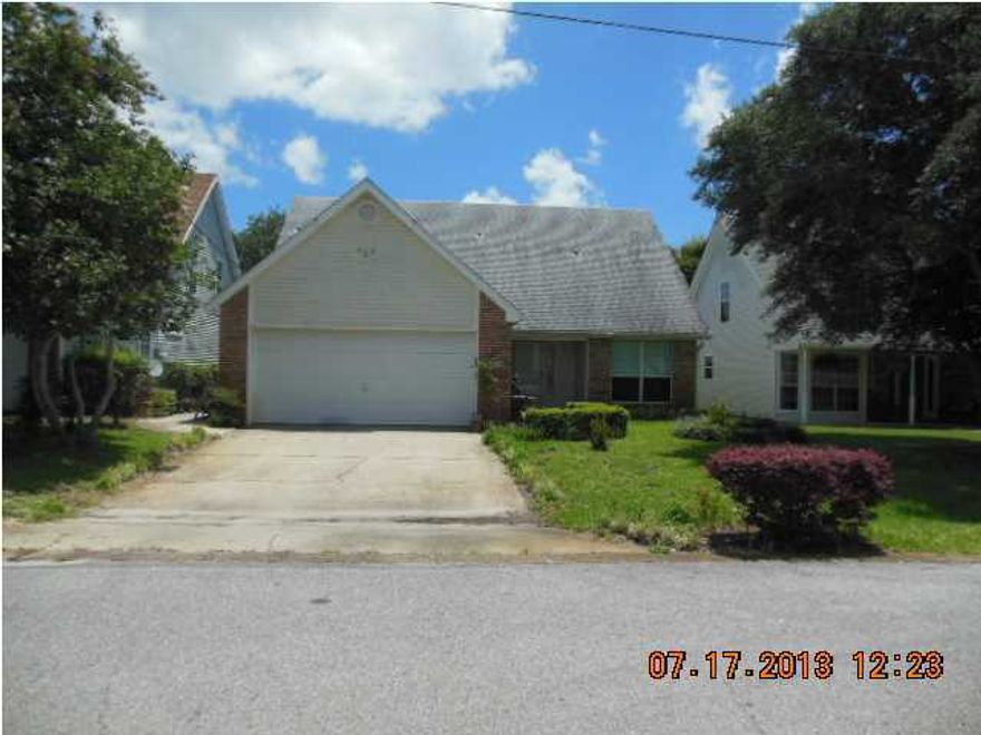 Nice 4 bedroom, 2 and 1/2 bath home in a small subdivision in Mary Esther. 2 stories with loft overlooking the living room. Large eat in kitchen all tile. There is no refrigerator. Living room and master bedroom have laminate wood flooring. Lawn service is provided by owner, tenant responsible for flower beds and weed-eating. Pest control is included in rent by Arrow Extermination. No pets allowed and no smoking inside home or garage. Lawn pump and sprinkler system. Home needs electric, water and gas. Washer and dryer are included.