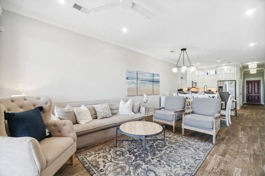 Check out this beautifully renovated 3 bedroom, 2 bath condo, right on 30A!!  This condo is turn key and ready to go and being sold fully furnished. The Village of South Walton is conveniently located on the east end of 30A between Rosemary and Alys Beach.  You can walk or bike to many shops and restaurants.  You can enjoy time by the pool or enjoy time on the with deeded beach access. Schedule your showing today!**All information is deemed correct, but please verify if important.**