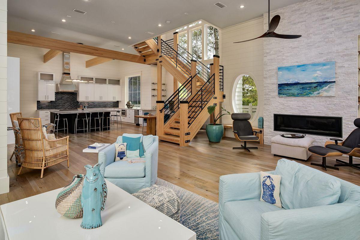 Exemplary coastal charm juxtaposed prominent positioning in the heart of Seagrove beach characterize this masterful new construction residence which offers 3,307 square feet of pristine living space highlighted by excellent investment opportunity with ample short term rental ability or optimal functionality as a transitional second or primary residence. This five bedroom four and a half bath home epitomizes 30A living, prominently situated just a few blocks off the beach and presiding over premium canal frontage west of Highway 395 with immediate access to neighboring Seaside and Watercolor.