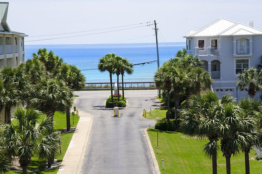 Great view from this 4th floor balcony of the Gulf down Maravilla Drive. Maravilla 4404 has been renovated extensively with new flooring, granite, new kitchen appliances, kitchen counter lighting, updated tiled walk in shower in the master and tub/shower combination upstairs, full sized stack washer/dryer, flat screen TV's throughout, nice updated furnishings. Maravilla is a gated community with deeded beach access, tennis courts, clubhouse, 2 pools, hot tub, basketball goal, shuffle board, beach volleyball, charcoal grills, plenty of parking. The community is a family favorite along Scenic Gulf Drive and the ability to rent pet friendly is a major positive. Maravilla has excellent rental incomes which makes this community an excellent choice for investment and owner enjoyment.