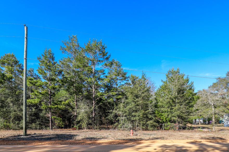 Build your getaway home or place a mobile home with no HOA fees! Vacant wooded lot 0.22 of an acre in size with convenient access to main highways. (HWY 90, I-10, 285, and 331). It is less than 1/2 mile from HWY 90 and less than 1 (one) mile from a public park with a lake (Beaver Lake). This property is near many great outdoor activities like fishing, golfing, national parks, and the beautiful beaches of the Emerald Coast! (Close by popular cities: Niceville, Crestview, Fort Walton Beach, Destin Florida, 30A / Seaside, and Panama City Beach) While no utilities are currently in place on the lot, power and public water are available in the area, and a septic system would need to be installed for sewer service.Gps location:https://maps.app.goo.gl/ECLieuun95dgUUQAA Claim your piece of Florida land!

Adjacent lot #51 is also for sale MLS #944498