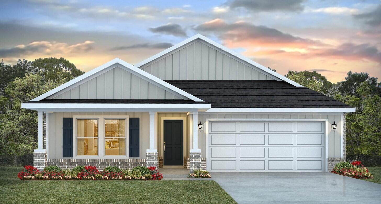 Blackwater Reserve NEW community under construction, featuring a beautiful community pool, Lazy River and Pickle Ball. The Creekside model is a spacious and desirable open concept floorplan, built-in lighting & fabulous layout for relaxed living, 5 bedrooms, 3 bathrooms, 2-car garage, & the 'Smart Home Connect 'System with a variety of convenient Smart Home devices you will love. Spacious Great Room & dining area is open to the kitchen & lots ofwindows for natural lighting. Well-designed open kitchen includes stainless steel appliances, a smooth-top range, built-in microwave, gorgeous quartz countertops, quiet dishwasher, corner pantry, island bar, eye-catching wood-look flooring, and plush carpet in the bedrooms. Hurricane door & window protection is included. Stylish curb appeal.