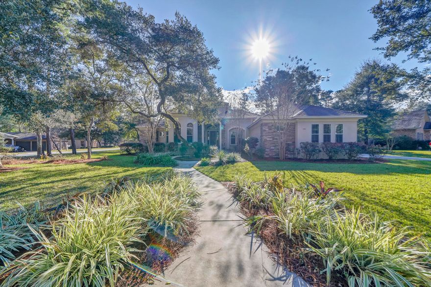 Exceptionally maintained 4 Bedroom 3 Bath home on a corner lot in Swift Creek located on just under .5 acre and full of luxurious architectural features. This 1st Place Parade of Homes Winner includes exterior stone and turret, interior inlayed flooring, concealed walk-in pantry and custom mudroom area. This home also features 2x6 Walls, Icynene Insulation on the Roof Deck and Garage, Impact-Rated Windows, Central Vacuum, and a Rinnai Tankless Hot Water. The Den's magnificent circular wall with arched windows, the 12' pocket sliding glass door that extends the Great Room outside onto the Patio for entertaining, and the Great Room's barrel vault coffered ceiling, built-in cabinetry, 5.1 Surround Sound, and Fireplace make this home stand above most others in Swift Creek. The oversized kitchen has lots of cabinet space, a grand island, 36'' GE gas cooktop, 42'' GE refrigerator, under/over cabinet lighting, wine refrigerator, and an awesome concealed pantry.   This Arthur Rutenberg & Robert Fisher build is located just across the street from the community amenities to include: Pool, Community Room, Tennis & Basketball Courts, Walking Trails, Playground, and Lake Park.  This gorgeous home is a must see! Check out the *3D Virtual Tour* & make an appointment to see it today.