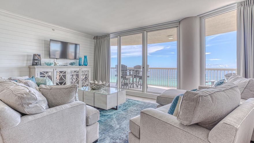 Projected income of $135K!  Completely remodeled, 3 bedroom/3 bath dream condo that sleeps 8 people. This luxurious condo features over 1,693 square feet of living space and a spacious balcony with a semiprivate elevator that opens directly into the foyer of the condo. Enjoy the amazing ocean view from the private balcony and peaceful sounds of the waves while relaxing in the 2 full size lounge chairs and dine on the balcony with the outdoor dining table.The two primary bedrooms contain king size beds and have breathtaking ocean front views. Each master has its own private door to the balcony overlooking the beach.  The first master bedroom has an oversized shower with rain showerhead, large free-standing soaking tub, double vanities with quartzite counter tops and a separate toilet