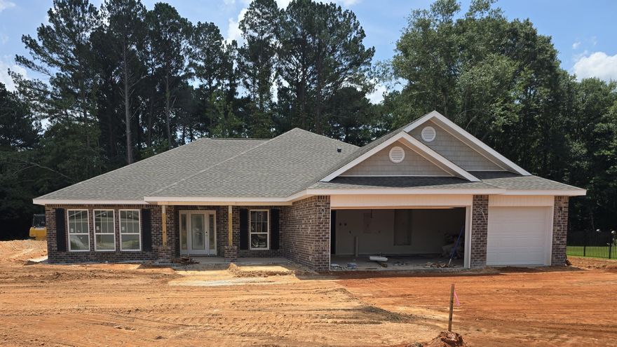 Builder Incentive $20K Your Way & the choice of REFRIGERATOR or BLINDS (certain restrictions apply). Corner Lot - 1/2 Acre!*Split Bedroom Plan, 3-CAR GARAGE,*10-Ft Ceilings in Main Areas *Click'n'Lock Laminate Wood Plank in All Living Areas *Tile Floor & Granite Countertops in All Baths *Kitchen features Granite Countertops, Large Island & Stainless Steel Appliances *Main Bath Zero-Entry All-Tile Walk-in Shower, Separate Soaking Tub, Double Vanity & 2 Walk-in Closets *Ceiling Fans in Main Areas & All Bedrooms *Covered Rear Lanai *Irrigation System *Builder & Structural Warranty *2x6 Exterior Construction