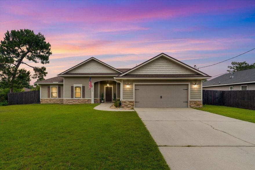 Just minutes from the area's beautiful beaches and military bases, this charming craftsman-style home offers a perfect mix of comfort, space, and convenience. Built in 2013, the owner has kept it in excellent condition, with fresh interior paint and a spacious open floor plan ideal for everyday living and entertaining.Conveniently located by schools, shopping, and dining, this home sits on a large, fully fenced lot that truly shines. The backyard features nearly 1,000 sq ft of concrete patio space, a beautiful wooden pergola, a cozy enclosed patio, and a garden bed filled with fresh herbs and vegetables--perfect for relaxing or hosting gatherings.With no HOA and so many thoughtful features throughout, this home is a standout--don't miss your chance to make it yours!