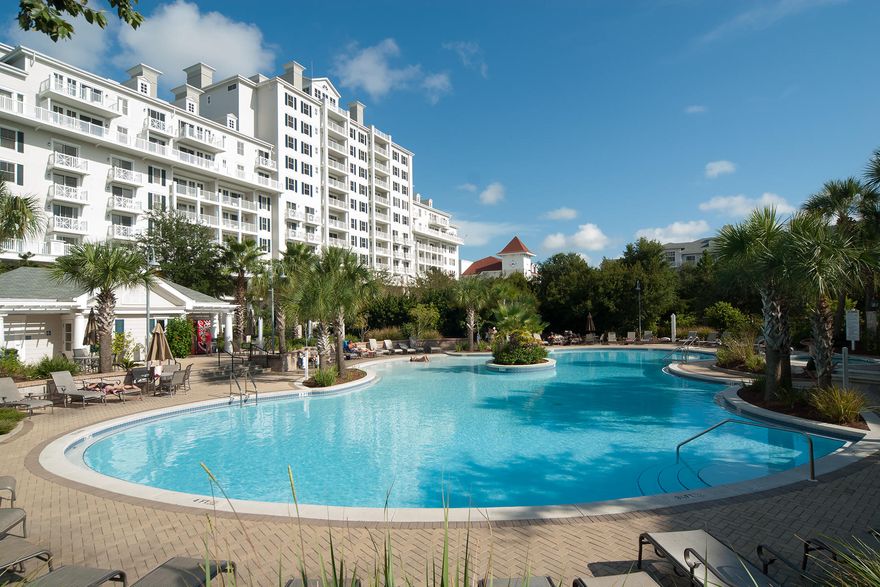 This two-bedroom, three-bathroom condo in Lasata is for sale and will be sold fully furnished for turnkey rentals. This condo offers a lockout on the penthouse level of the Lasata building in the center of the Village of Baytowne Wharf and Sandestin Golf and Beach Resort. The current owners installed new wood tile floors in November 2016 in the bedrooms and living room. You will find a washer and dryer in a laundry room off the kitchen and an owner's closet as well. The living room has access to a great balcony. The main unit has two bedrooms and two bathrooms and the lockout unit has one bedroom and one bathroom, a kitchentte with mini-fridge and sink, as well as a balcony overlooking the pool and green areas.There is underground parking for the condo and a separate storage area.