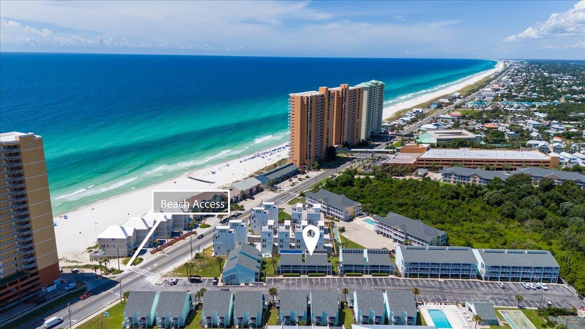 This beautifully renovated 2-bedroom, 2-bathroom condo is a gem just 400 feet from the stunning shores of Panama City Beach. With modern upgrades and a fresh, coastal design, this condo offers a perfect blend of comfort and style, ideal for both personal use and short-term rentals. Inside, you'll find updated flooring, and a fully equipped kitchen featuring stainless steel appliances and sleek countertops. Each bedroom is spacious and inviting, with the master suite offering a private bath and ample closet space. The location is unbeatable, just a short stroll to the beach, making it easy to enjoy the sun, surf, and sand whenever you please. Plus, the condo's prime location in a popular vacation destination means excellent short-term rental potential, providing an opportunity for lucrative income. Whether you're looking for a beachside retreat or a smart investment, this condo offers the best of both worlds. Don't miss your chance to own a piece of paradise in Panama City Beach!