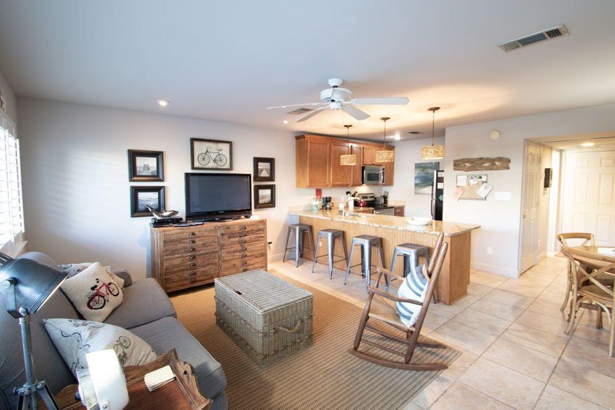 This highly popular ground floor unit in Hidden Beach Villas sells mostly furnished with a few exclusions. Ideally located close to Seagrove Beach and Seaside, this studio unit is just steps to beach access and the 30-A bike path. Endless boutique shopping and dining are a short bike ride away or take a swing at a number of acclaimed golf courses nearby. Owners and guests enjoy a community pool and on-site laundry facilities. With its ideal location, low cost of ownership, and excellent rental history, this unique property is Ideal as a rental investment or private beach getaway.